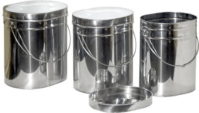 Набор высоких котелков &amp;quot;Геологический&amp;quot; - 3 шт. (13,0; 16,0; 18 л.) с крышками, Матрешка, крышки с ручками