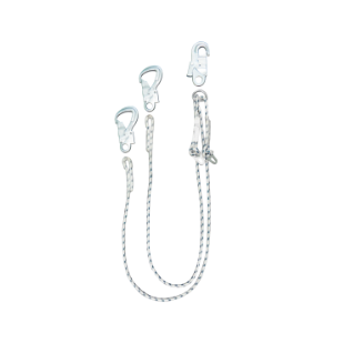 Строп из полиамидного каната шестнадцатипрядный двухветьевой регулируемый (Вдр(16) кр-01 кр-01 кр-04 ков.)