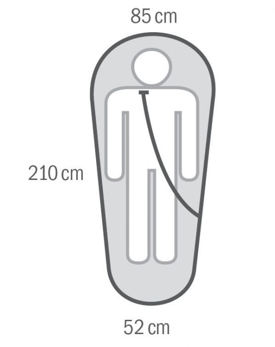 Спальный мешок EMOTION -22С, 210х85, левый