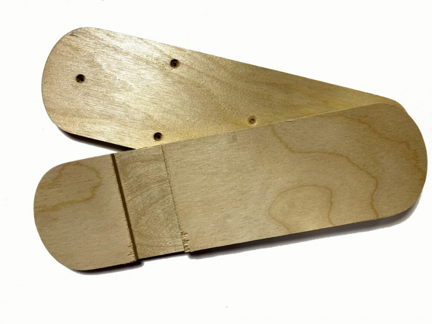 Лыжи Таёжные, полнокамусные, дерево, длина 180 см, ширина 20 см