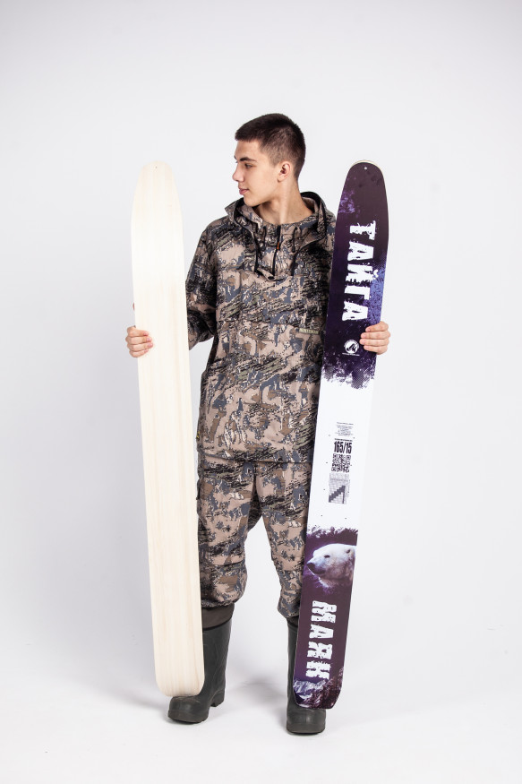 Лыжи Тайга, дерево, длина 175 см, ширина 150 мм