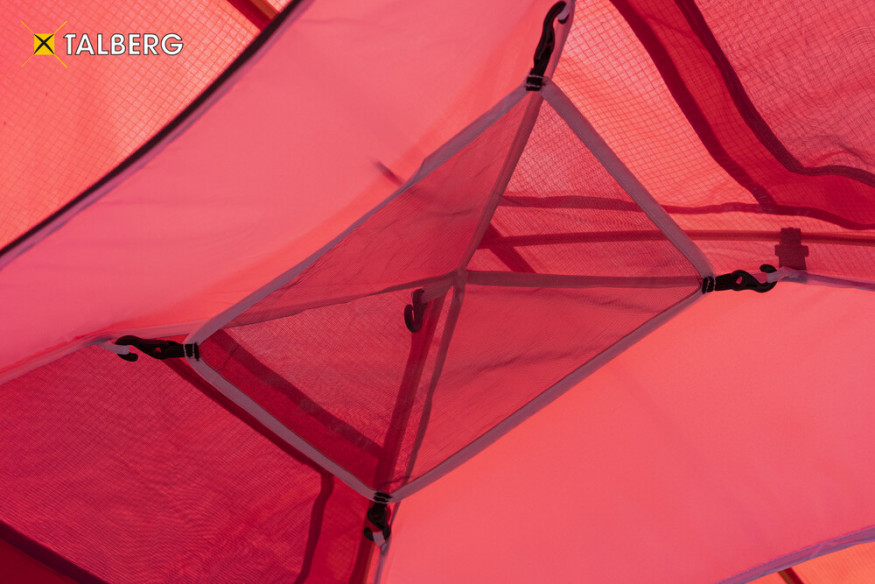 Палатка Boyard pro 3 Talberg, красный цвет, диаметр дуг 9,5 мм