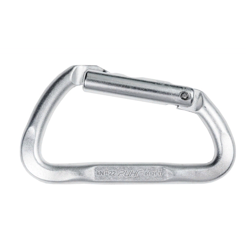 Карабин дюралевый трапеция Малый с р/ж с прямой защелкой кейлок, 22 кН, Ринг