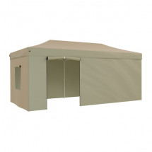 Тент-шатер быстросборный 4362 3x6х3м (раскладывается гармошкой) полиэстер бежевый